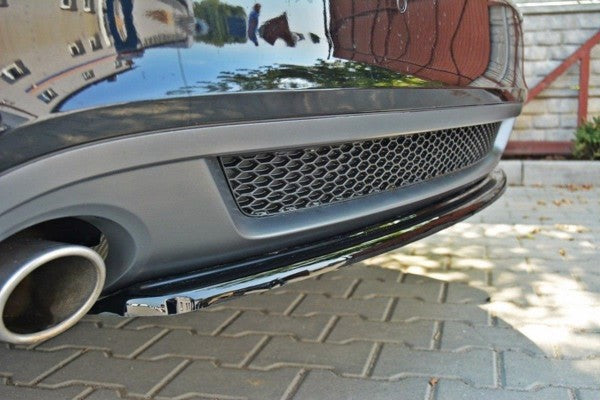 Maxton Central Rear Splitter Audi A5 S-Line (Without A Vertical Bar) - Gloss Black