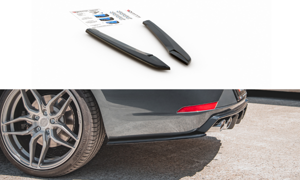 Maxton Rear Side Splitters V.2 Seat Leon Cupra Mk3 Fl Sportstourer - Gloss Black