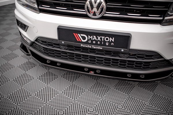 Maxton Front Splitter Volkswagen Tiguan Mk2 - Gloss Black