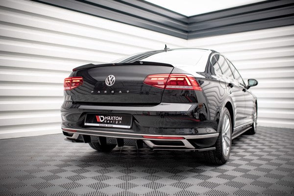 Maxton Rear Valance Volkswagen Passat B8 Facelift - Gloss Black