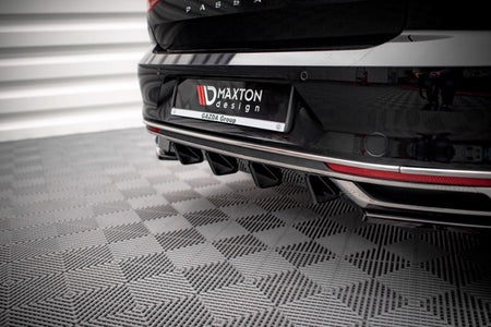 Maxton Rear Valance Volkswagen Passat B8 Facelift - Gloss Black