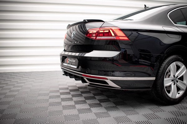 Maxton Rear Valance Volkswagen Passat B8 Facelift - Gloss Black