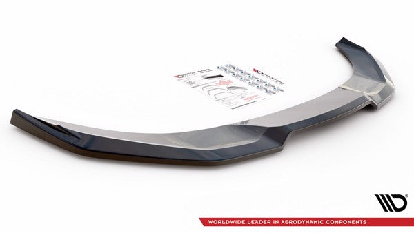 Maxton Front Splitter V.3 Nissan 370Z Nismo Facelift - Gloss Black
