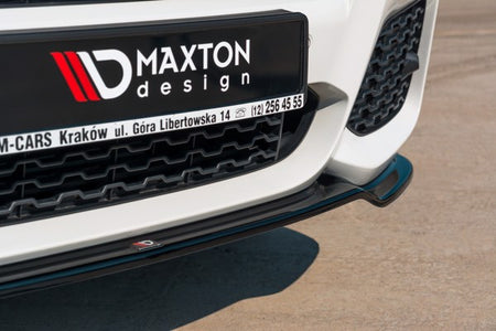 Maxton Front Splitter For BMW X3 F25 M-Pack Facelift - Gloss Black