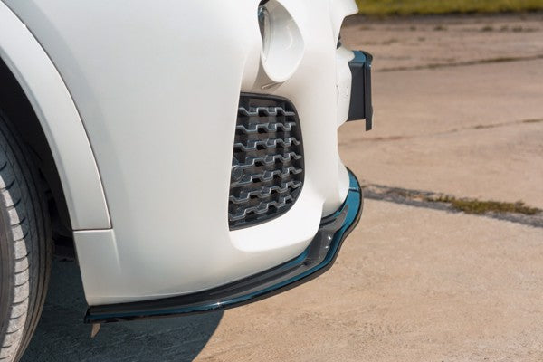 Maxton Front Splitter For BMW X3 F25 M-Pack Facelift - Gloss Black
