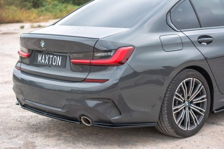 Maxton Rear Side Splitters For BMW 3 G20 M-Pack - Gloss Black