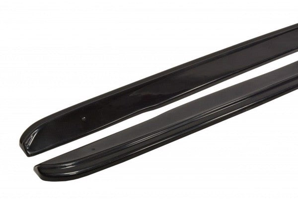 Maxton Side Skirts Diffusers V.1 For BMW 3 E46 Mpack Coupe - Gloss Black