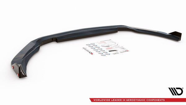 Maxton Front Splitter + Flaps V.3 Mercedes-Amg A45 S - Gloss Black