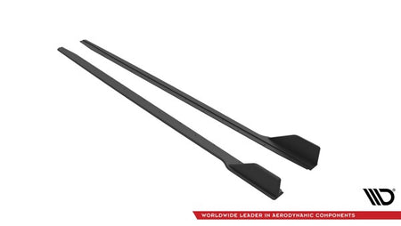 Maxton Street Pro Side Skirts Diffusers V.2 Ford Mustang Gt Mk6 Facelift - Black