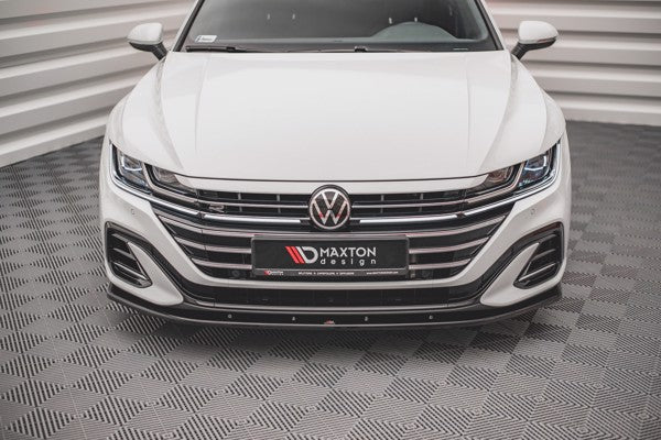 Maxton Front Splitter V.2 Volkswagen Arteon R-Line Facelift - Gloss Black