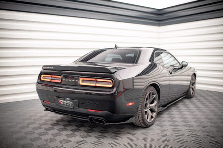 Maxton Central Rear Splitter For Dodge Challenger Rt Mk3 Facelift - Gloss Black