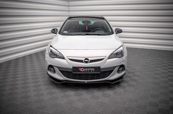 Maxton Front Splitter V.2 Opel Astra Gtc Opc-Line J - Gloss Black