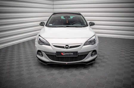 Maxton Front Splitter V.2 Opel Astra Gtc Opc-Line J - Gloss Black