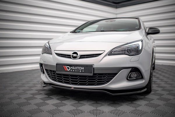 Maxton Front Splitter V.2 Opel Astra Gtc Opc-Line J - Gloss Black