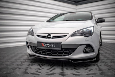 Maxton Front Splitter V.2 Opel Astra Gtc Opc-Line J - Gloss Black