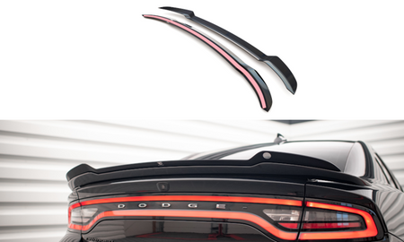 Maxton Spoiler Cap Dodge Charger Srt Mk7 Facelift - Gloss Black