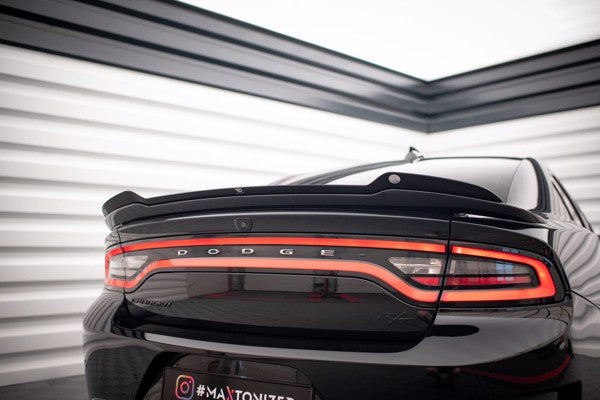 Maxton Spoiler Cap Dodge Charger Srt Mk7 Facelift - Gloss Black