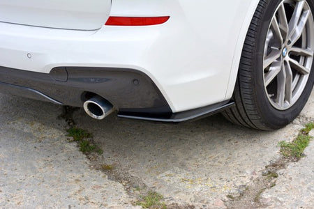 Maxton Rear Side Splitters For BMW X3 G01 M-Pack - Gloss Black