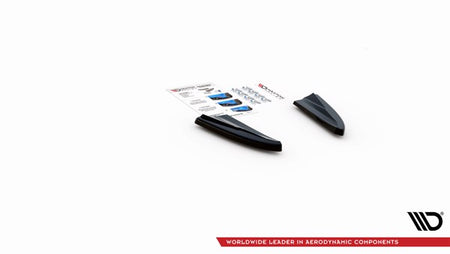 Maxton Rear Side Splitters Volvo V40 - Gloss Black
