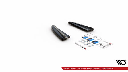 Maxton Rear Side Splitters Volvo V40 - Gloss Black