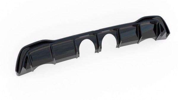 Maxton Rear Valance VW Golf 8 (R32 Look) - Gloss Black