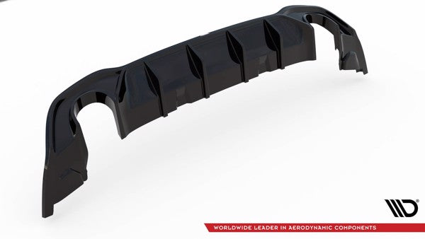 Maxton Rear Valance V.2 Volkswagen Golf 8 Gti - Gloss Black