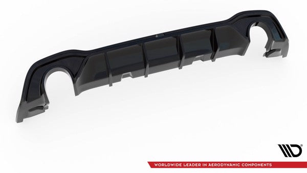 Maxton Rear Valance V.2 Volkswagen Golf 8 Gti - Gloss Black