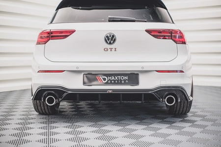 Maxton Rear Valance V.2 Volkswagen Golf 8 Gti - Gloss Black