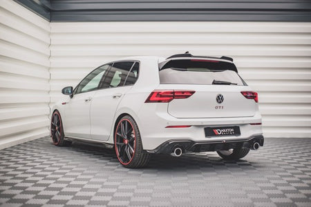 Maxton Rear Valance V.2 Volkswagen Golf 8 Gti - Gloss Black