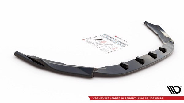 Maxton Front Splitter V.1 Volvo S60 R-Design Mk2 - Gloss Black