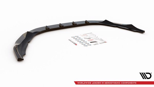 Maxton Front Splitter V.1 Volvo S60 R-Design Mk2 - Gloss Black