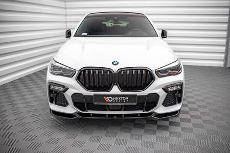 Maxton Front Splitter V.1 BMW X6 M-Pack G06 - Gloss Black