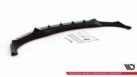 Maxton Front Splitter V.1 BMW X6 M-Pack G06 - Gloss Black