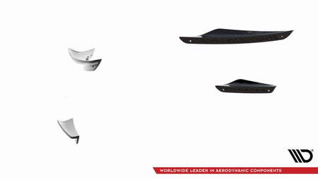 Maxton Front Bumper Wings (Canards) V.3 Ford Fiesta Mk8 St / St-Line 
