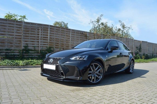 Maxton Front Splitter V.1 Lexus Is Mk3 Facelift F-Sport - Gloss Black