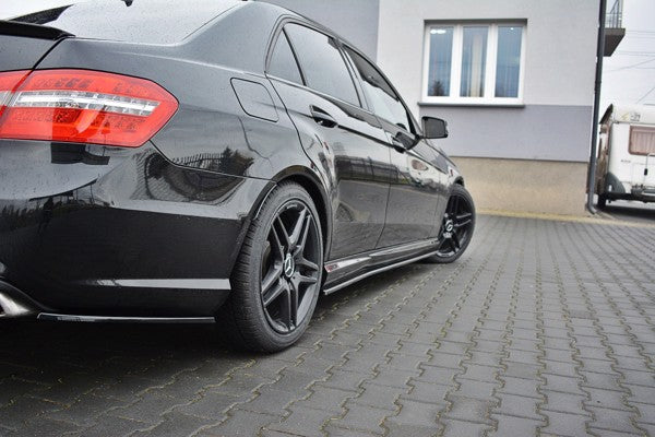 Maxton Side Skirts Diffusers Mercedes-Benz E63 Amg W212  - Gloss
