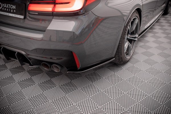 Maxton Rear Side Splitters BMW M5 F90 - Gloss Black
