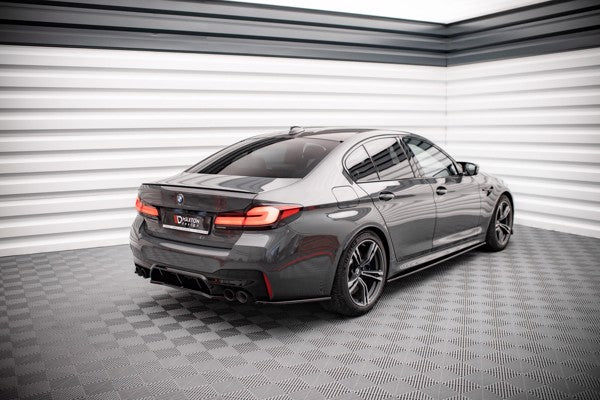Maxton Rear Side Splitters BMW M5 F90 - Gloss Black