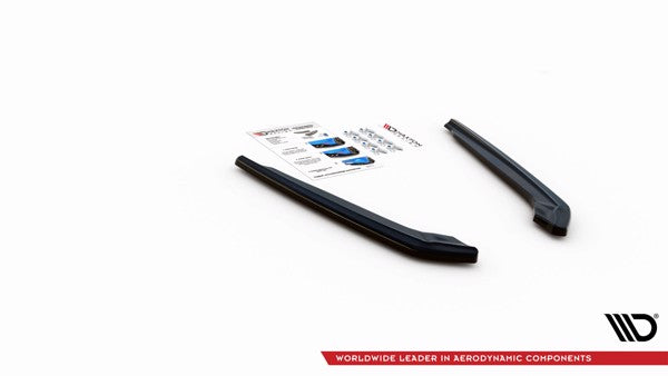 Maxton Rear Side Splitters BMW M5 F90 - Gloss Black