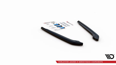 Maxton Rear Side Splitters BMW M5 F90 - Gloss Black