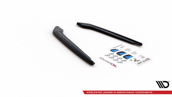 Maxton Rear Side Splitters BMW M5 F90 - Gloss Black