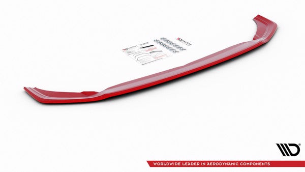 Maxton Front Splitter V.2 VW Polo Mk6 Gti - Gloss Black