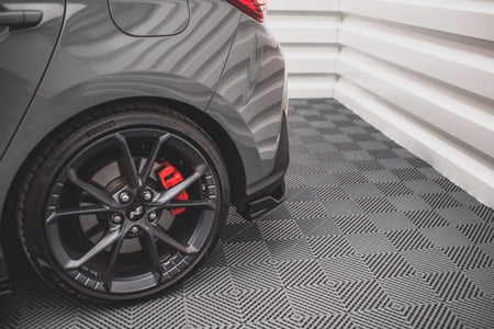 Maxton Rear Side Splitters V.3 Hyundai I30 N Hatchback Mk3 Facelift - Gloss Black
