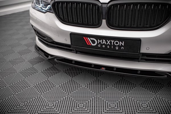 Maxton Front Splitter V.2 BMW 5 G30 - Gloss Black