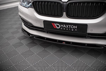 Maxton Front Splitter V.2 BMW 5 G30 - Gloss Black