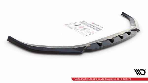 Maxton Front Splitter V.2 BMW 5 G30 - Gloss Black