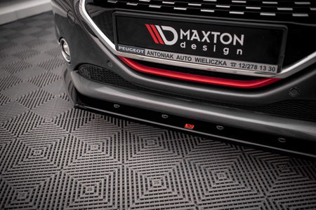 Maxton Front Splitter V.1 Peugeot 208 Gti Mk1 - Gloss Black