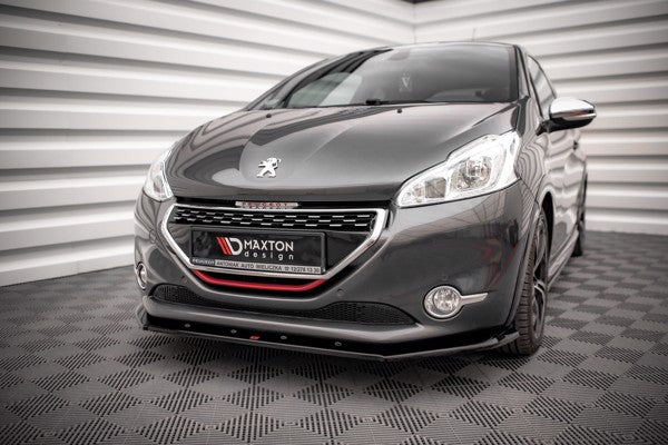 Maxton Front Splitter V.1 Peugeot 208 Gti Mk1 - Gloss Black