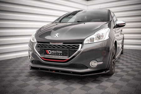 Maxton Front Splitter V.1 Peugeot 208 Gti Mk1 - Gloss Black