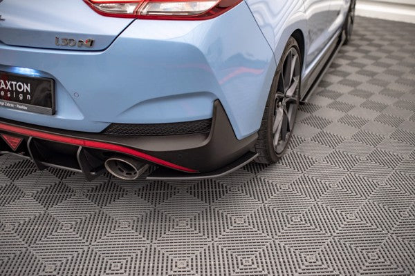Maxton Street Pro Rear Side Splitters Hyundai I30 N Fastback Mk3 Facelift - Black